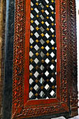 Ananda temple Bagan, Myanmar. Wooden doors of the entrance hall. 